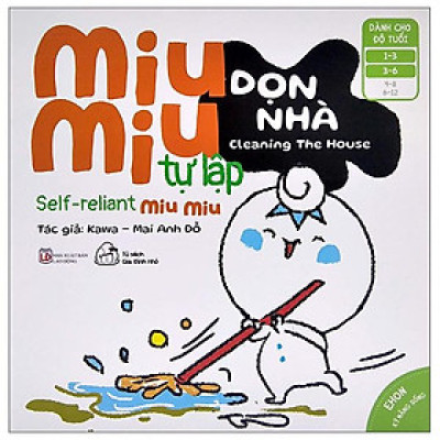 Sách Ehon Miu Miu Tự Lập Phần 2 Song Ngữ - Dọn Nhà