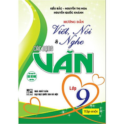 Sách - Hướng dẫn viết, nói và  nghe các dạng văn lớp 9 tập 1 + ha