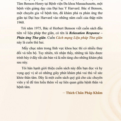 Cuộc Cách Mạng Liệu Pháp Thư Giãn