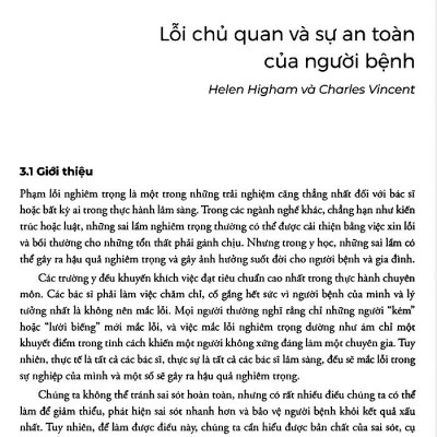 Quản Lý Nguy Cơ Lâm Sàng Và An Toàn Người Bệnh