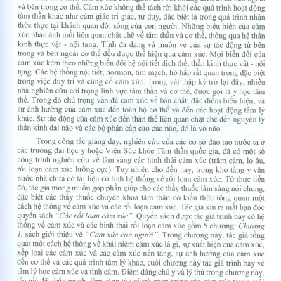 Các Rối Loạn Cảm Xúc (Sách tham khảo)