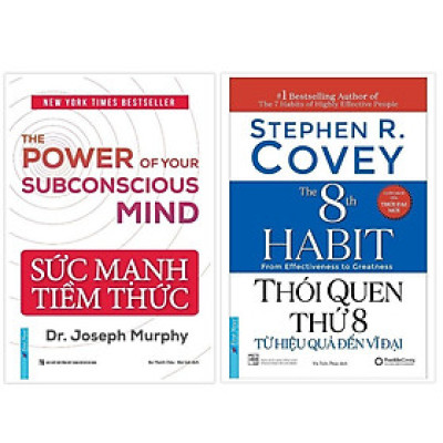 Combo Sức Mạnh Tiềm Thức (Bìa Cứng) + Thói Quen Thứ 8 (Bìa Mềm) - Bản Quyền