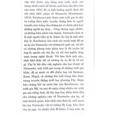 Dẫn Luận Về Nietzsche