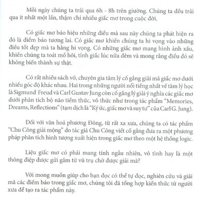 Ý Nghĩa Các Giấc Mơ