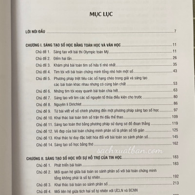 Sách Sáng tạo số học