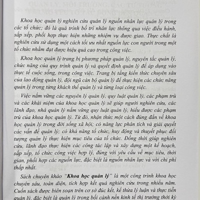 Sách - Khoa Học Quản Lý