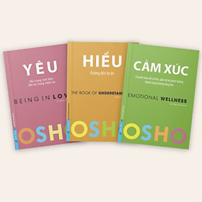 Sách - Combo OSHO Cảm Xúc + OSHO Yêu + OSHO Hiểu ( 3 Cuốn)- First News 