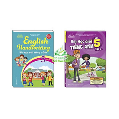 Sách - Combo 2c - vở tập viết tiếng anh & em học giỏi tiếng anh lớp 5 tập 1