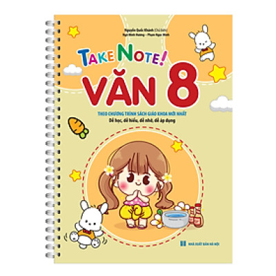 TAKE NOTE ! Văn 8 (Có lò xo) (Theo chương trình SGK mới nhất)