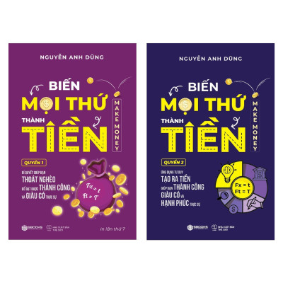Combo 4 Cuốn Sách: Tư Duy Ngược + Tư Duy Mở + Biến Mọi Thứ Thành Tiền (Quyển 1 + 2) - SBOOKS