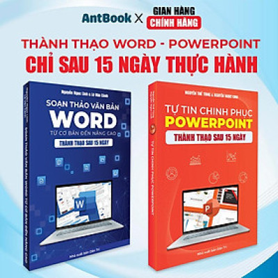 Bộ 2 Cuốn Sách Word - Powerpoint Tin Học Từ Cơ Bản Đến Nâng Cao - Tặng Kèm Video Hướng Dẫn+ Khoá Học