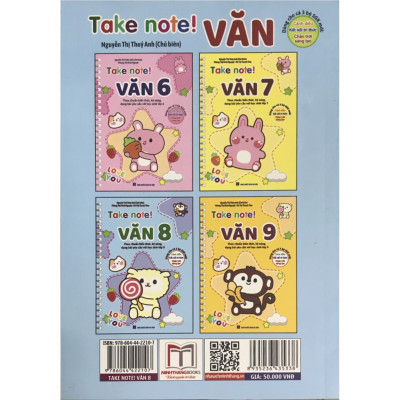 TAKE NOTE ! Văn 8 (Không lò xo) (Dùng cho 3 bộ SGK mới )