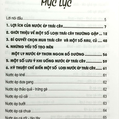 Kỹ Thuật Chế Biến Nước Ép Trái Cây