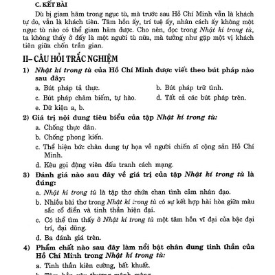 Ôn Tập Luyện Thi Trắc Nghiệm THPTQG 2019 - Môn Văn