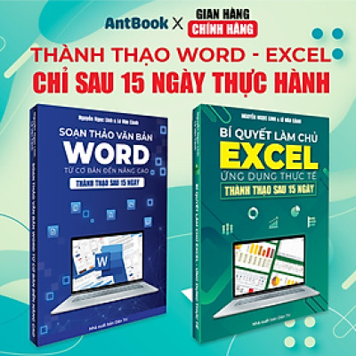 Sách Word - Excel Bộ 2 Cuốn Tin Học Văn Phòng Cho Người Đi Làm Từ Cơ Bản Đến Nâng Cao Có Tặng Kèm Video Hướng Dẫn