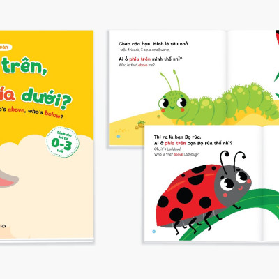 Bộ Ehon toán học đầu đời cho bé từ 0-3 tuổi: Cùng con học toán (song ngữ Việt Anh) 