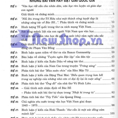 Những Bài Văn Đạt Giải Quốc Gia_HA