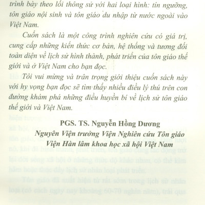 Lịch Sử Tôn Giáo Thế Giới Và Việt Nam (Tái bản) - PGS.TS. Nguyễn Phú Lợi