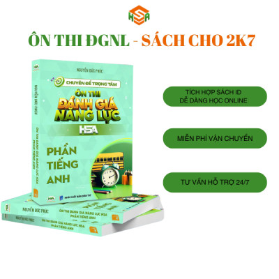 Combo Sách ôn thi đánh giá năng lực Hà Nội (Định tính + Định Lượng + Tiếng Anh) l HSA BOOK