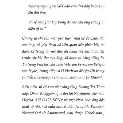Đến Như Nước Chảy, Đi Tựa Gió Phiêu - Thơ Rubáiyát - Omar Khayyám; Hà Thuỷ Nguyên dịch