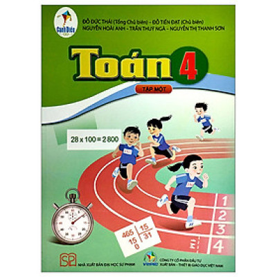 Sách giáo khoa Toán 4- tập một- Cánh Diều (Kèm Nilon bọc Sách)