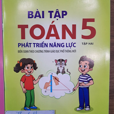 Sách - Bài tập Toán 5 Phát triển năng lực - tập 2 (Cánh diều)
