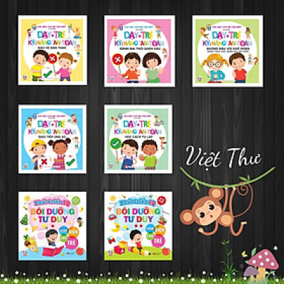 Combo 7 cuốn Dạy trẻ kỹ năng an toàn + Phát triển IQ bồi dưỡng tư duy (VT)