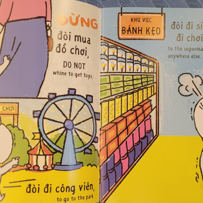 Sách Ehon Miu Bé Nhỏ Phần 2 Song Ngữ - Đừng Mè Nheo Khi Nhà Có Khách Nhé