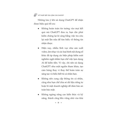 Sách - Kỹ Thuật Đặt Câu Lệnh Cho Chat GPT