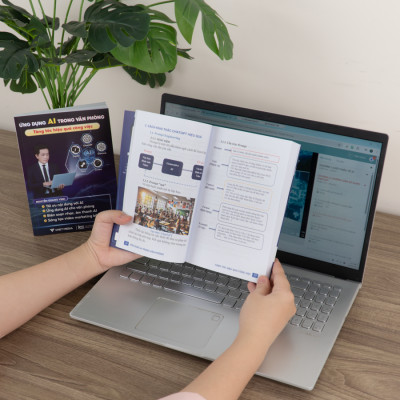 Combo 4 Sách Excel - Word - PowerPoint - AI Ứng Dụng Văn Phòng Từ Cơ Bản Đến Nâng Cao 