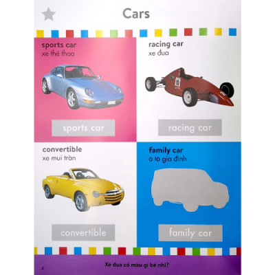 100 Phương Tiện Di Chuyển Đầu Tiên Của Bé - Sách Dán Hình Thông Minh - Hơn 500 Hình Dán