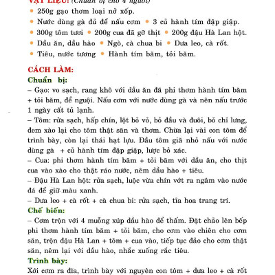 30 Món Cơm Lạ Và Ngon