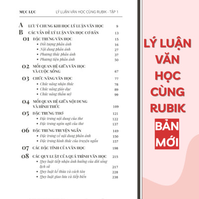 Sách - Lý luận văn học cùng Rubik (Tập 1) - Rubik Văn Chương