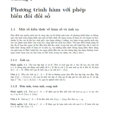 Sách - Chuyên Khảo Phương Trình Hàm (HA)