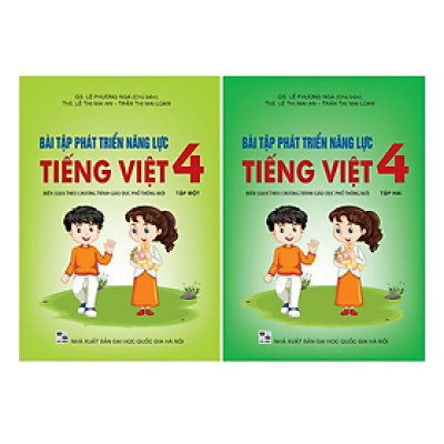 Sách - Combo Bài tập tiếng việt phát triển năng lực 4 - tập 1 + 2 ( Kết nối )