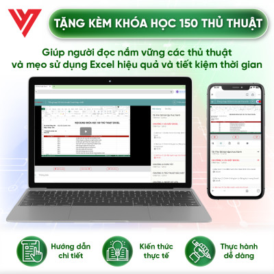 Combo 2 Sách Power Query & Power Pivot Và 150 Thủ Thuật Excel Ứng Dụng Văn Phòng Kèm Video Khóa Học
