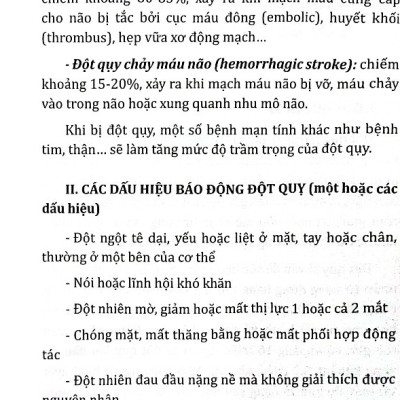 Đột Quỵ - Nguy Cơ Thường Gặp Và Đ.iều Trị Dự Phòng (HNB)