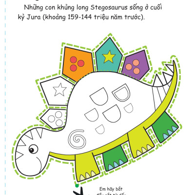 Cắt, Gấp, Tô Màu - Thế Giới Khủng Long