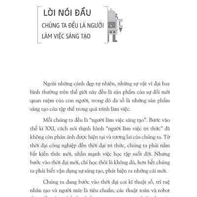 Sách: Sáng Tạo - Phương Thức Làm Việc Và Sinh Tồn trong Tương Lai