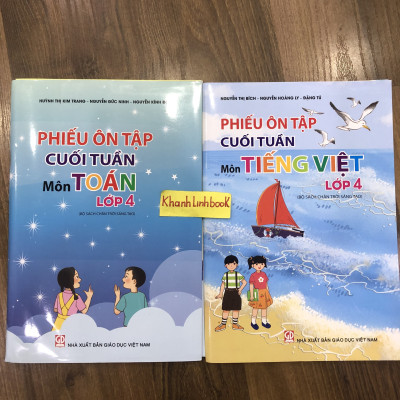 Sách - phiếu ôn tập cuối tuần môn toán lớp 4 ( chân trời sáng tạo )