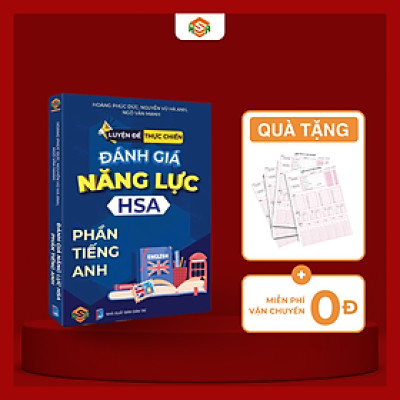 [HSA 2025]Sách luyện đề thực chiến đánh giá năng lực HSA ( Tiếng Anh )