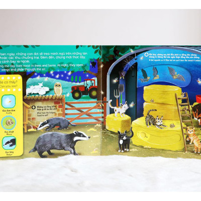 Sách Tương Tác - Sách Chuyển Động - First Explorers - Night Animals - Động Vật Ban Đêm