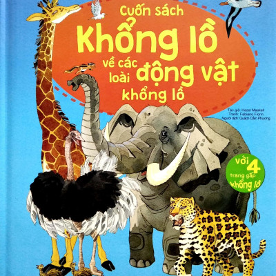 Sách Tương Tác - Big book - Cuốn sách khổng lồ về các loài động vật khổng lồ