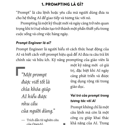 Sách - Nghề Thầy Và Trí Tuệ Nhân Tạo
