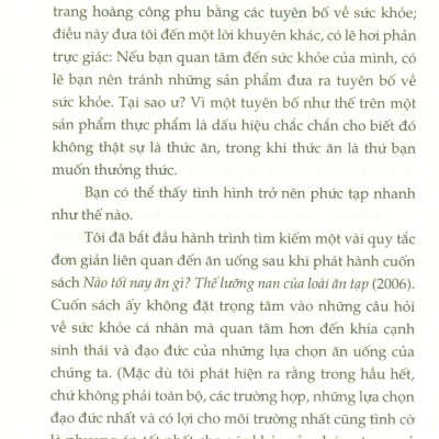 Bênh Vực Thực Phẩm