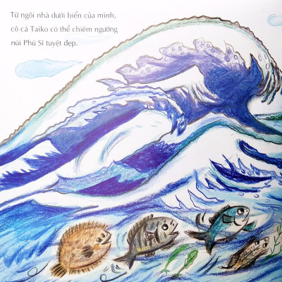 Ehon - Mọt Sách Mogu - Cô Cá Setouchi Taiko Muốn Leo Núi Phú Sĩ
