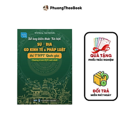 Sách - Sổ Tay Kiến Thức Sử Địa GDCD lớp 12 Ôn Thi THPT