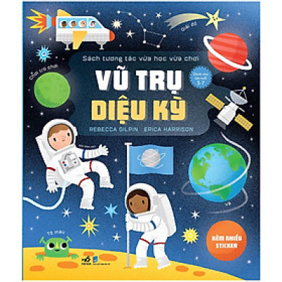 Cuốn sách rất thích hợp để trẻ vừa học vừa chơi: Sách tương tác vừa học vừa chơi - Vũ trụ diệu kỳ