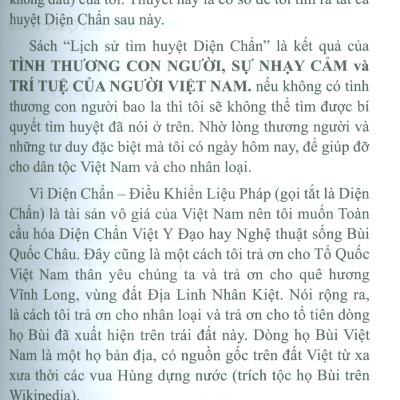 Lịch Sử Tìm Huyệt Diện Chẩn - Điều Khiển Liệu Pháp Bùi Quốc Châu
