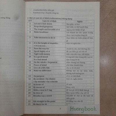 Sách 2000 English Collocation and Idioms